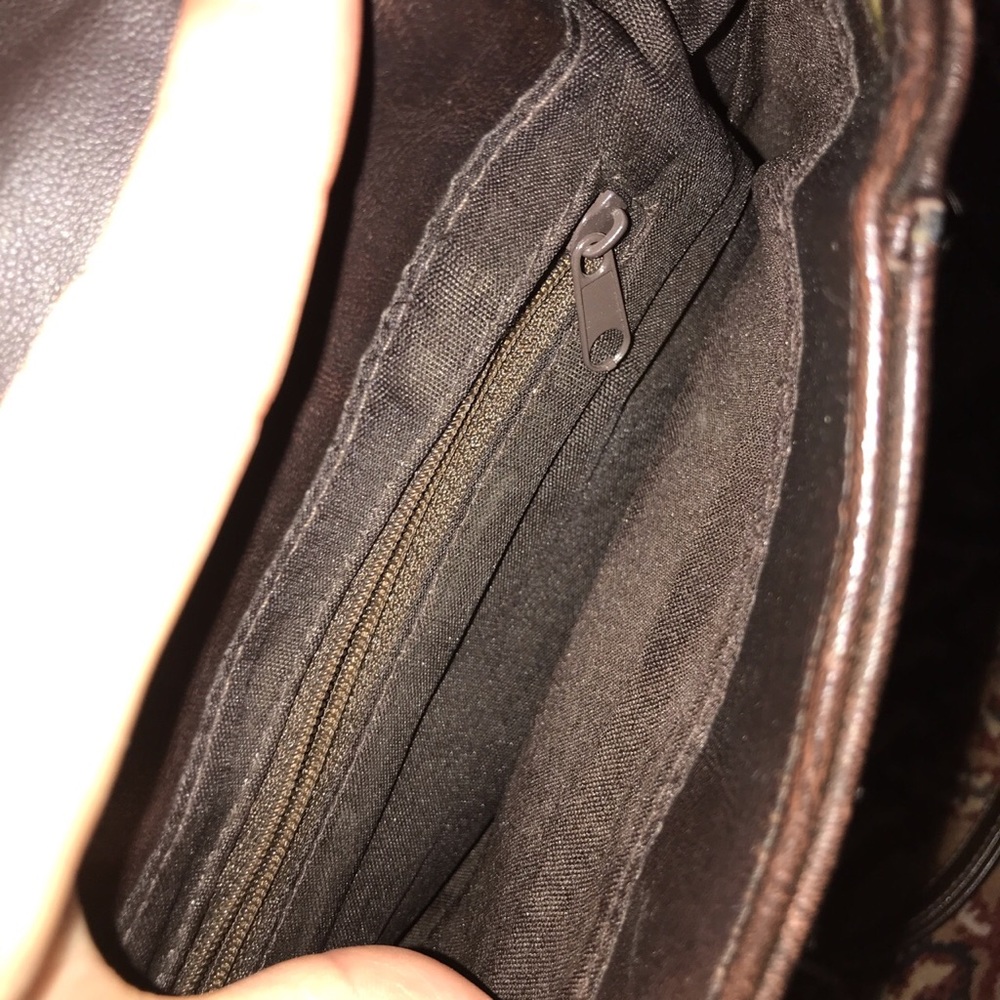 Brown Leather Mini Backpack - image 3